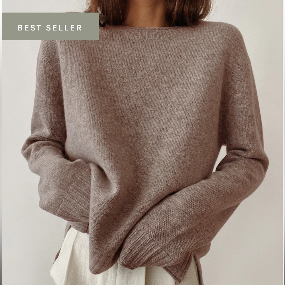 Jennie Kayne Everyday Sweater in taupe